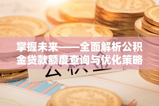 温县掌握未来——全面解析公积金贷款额度查询与优化策略