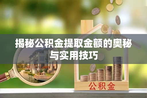 温县揭秘公积金提取金额的奥秘与实用技巧