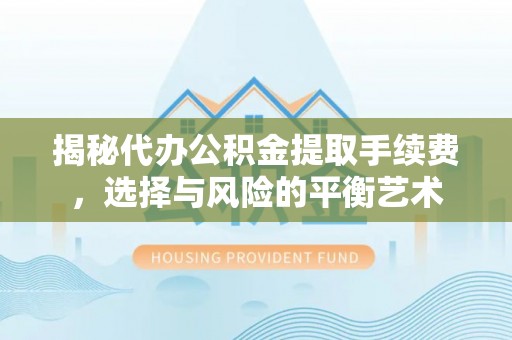 温县揭秘代办公积金提取手续费，选择与风险的平衡艺术