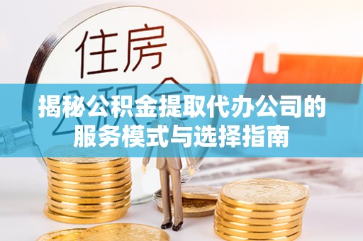 温县揭秘公积金提取代办公司的服务模式与选择指南