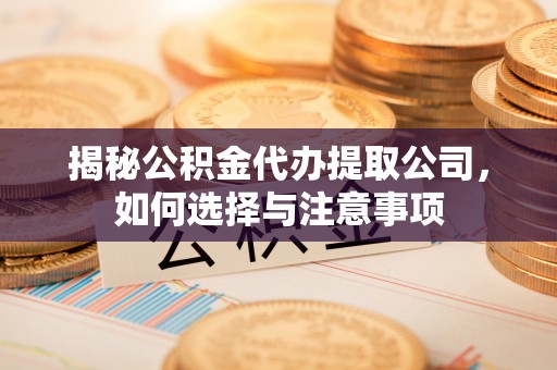 温县揭秘公积金代办提取公司，如何选择与注意事项