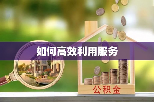 温县如何高效利用服务
