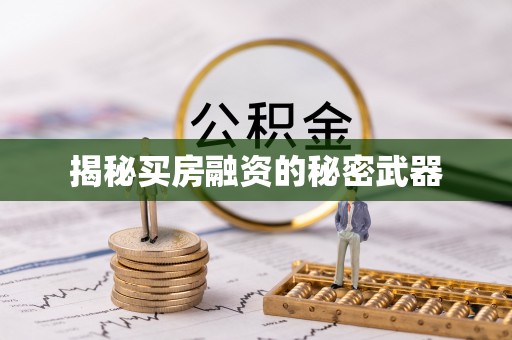 温县揭秘买房融资的秘密武器
