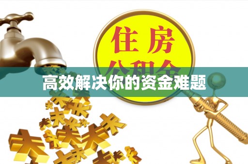 温县高效解决你的资金难题