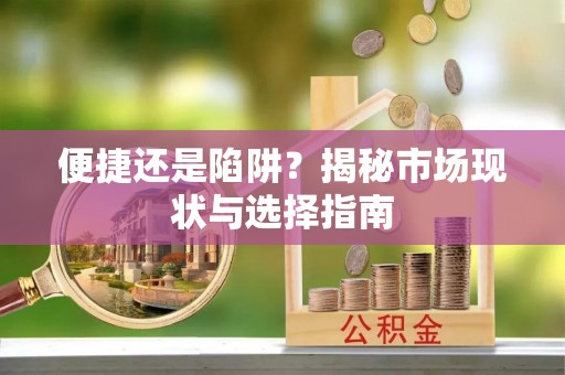 温县便捷还是陷阱？揭秘市场现状与选择指南