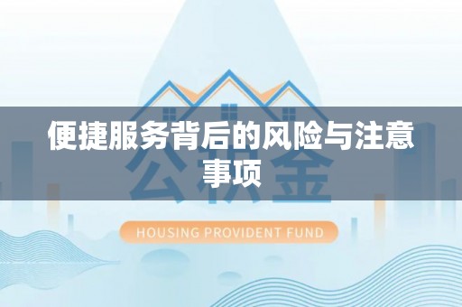 温县便捷服务背后的风险与注意事项